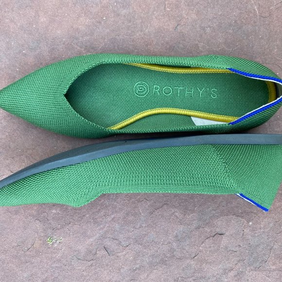 Rothy's  |  The Point  |  Green  |  Women's 7.5 - Picture 8 of 10